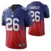 New York Giants Saquon Barkley Men Royal Color Crash Gradient Jersey