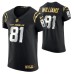 Men Los Angeles Chargers Mike Williams Golden Edition Black Elite Jersey