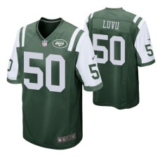 Men New York Jets #50 Frankie Luvu Green Nike Game Jersey