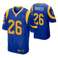 Los Angeles Rams Terrell Burgess Game #26 Royal Jersey