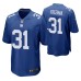 New York Giants Devonta Freeman #31 Game Royal Jersey