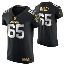 Men Carolina Panthers Dennis Daley Golden Edition Black Elite Jersey