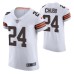 Cleveland Browns Nick Chubb #24 White Vapor Elite Jersey