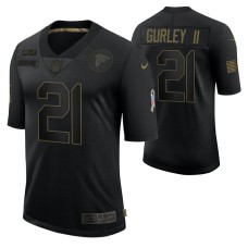 Atlanta Falcons Todd Gurley II #21 Black Limited 2020 Salute To Service Jersey