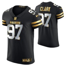 Green Bay Packers Kenny Clark #97 Golden Edition Black Elite Jersey