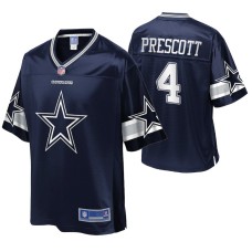 Men Dallas Cowboys Dak Prescott Team Icon Navy Jersey