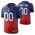 New York Giants Custom Men Royal Color Crash Gradient Jersey