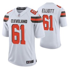 Browns Jordan Elliott 2020 NFL Draft White Jersey Vapor Limited