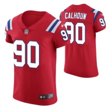 New England Patriots No. 90 Shilique Calhoun Vapor Elite Red Jersey