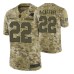 Carolina Panthers #22 Christian McCaffrey Camo Limited 2018 Salute to Service Jersey Men