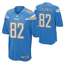 Los Angeles Chargers Reche Caldwell Game #82 Blue Jersey