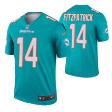 Men Ryan Fitzpatrick #14 Miami Dolphins Aqua Legend Jersey