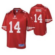 San Francisco 49ers Jalen Hurd Scarlet Pro Line Player Jersey