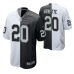 Men Las Vegas Raiders Damon Arnette #20 Split Black White Two Tone Game Jersey