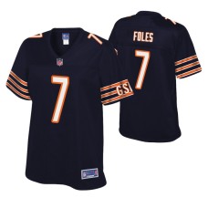 Chicago Bears Nick Foles Navy Pro Line Player Jersey Women