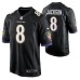 Men Baltimore Ravens Lamar Jackson #8 Game Black Jersey