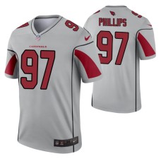 Men Jordan Phillips Arizona Cardinals Jersey Silver Inverted Legend