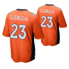 Denver Broncos Michael Ojemudia #23 Orange Game Jersey