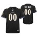 Youth Custom Baltimore Ravens Black Game Jersey