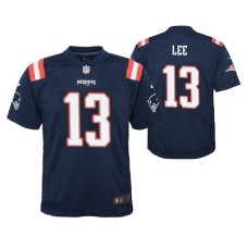 Youth New England Patriots Marqise Lee #13 Color Rush Game Navy Jersey