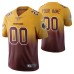 Washington Redskins Custom Men Burgundy Color Crash Gradient Jersey