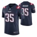 Men New England Patriots Kyle Dugger 2020 NFL Draft Navy Color Rush Limited Jersey