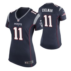 Women New England Patriots #11 Julian Edelman Navy Nike Game Jersey