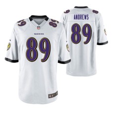 Men Baltimore Ravens #89 Mark Andrews White Nike Game Jersey