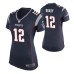 Women New England Patriots #12 Tom Brady Navy Nike Game Jersey