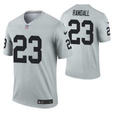 Men #23 Damarious Randall Las Vegas Raiders Silver Inverted Legend Jersey