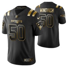 New England Patriots Chase Winovich Golden Edition Black Jersey