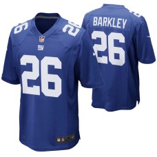 Men New York Giants Saquon Barkley #26 Game Royal Jersey