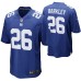 Men New York Giants Saquon Barkley #26 Game Royal Jersey