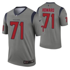 Men Tytus Howard Houston Texans Jersey Gray Inverted Legend Edition