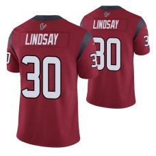 Phillip Lindsay #30 Vapor Limited Red Houston Texans Jersey