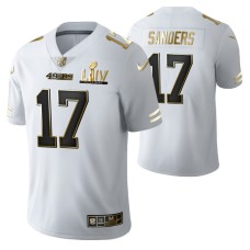 Emmanuel Sanders San Francisco 49ers Super Bowl LIV White Vapor Limited Golden Edition Jersey