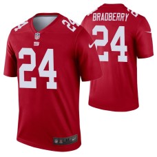 Men #24 James Bradberry New York Giants Red Inverted Legend Jersey