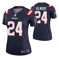 Women Stephon Gilmore #24 New England Patriots White Legend Jersey