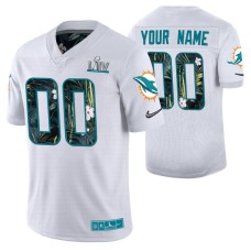 Custom Miami Dolphins Super Bowl LIV Men White Host City Jersey