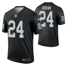 Men Johnathan Abram #24 Las Vegas Raiders Black Legend Jersey