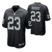 Las Vegas Raiders #23 Devontae Booker Black Game Jersey