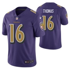 Men Baltimore Ravens De'Anthony Thomas Color Rush Limited Purple Jersey