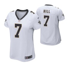 Women New Orleans Saints #7 Taysom Hill White Nike Game Jersey