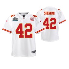 Anthony Sherman Kansas City Chiefs Super Bowl LIV Youth White Game Jersey