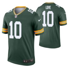 Men Jordan Love #10 Green Bay Packers Green Legend Jersey