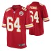 Kansas City Chiefs Mike Pennel Game #64 Red Jersey