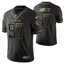 Men Grady Jarrett Black Atlanta Falcons Golden Edition Vapor Untouchable Limited Jersey