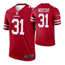 Nike San Francisco 49ers #31 Raheem Mostert Scarlet Jersey Color Rush