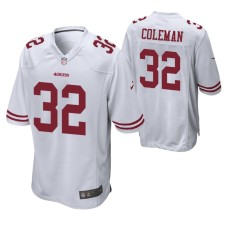 San Francisco 49ers #32 Tevin Coleman Game Men Jersey White