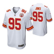 Kansas City Chiefs Chris Jones Game #95 White Jersey